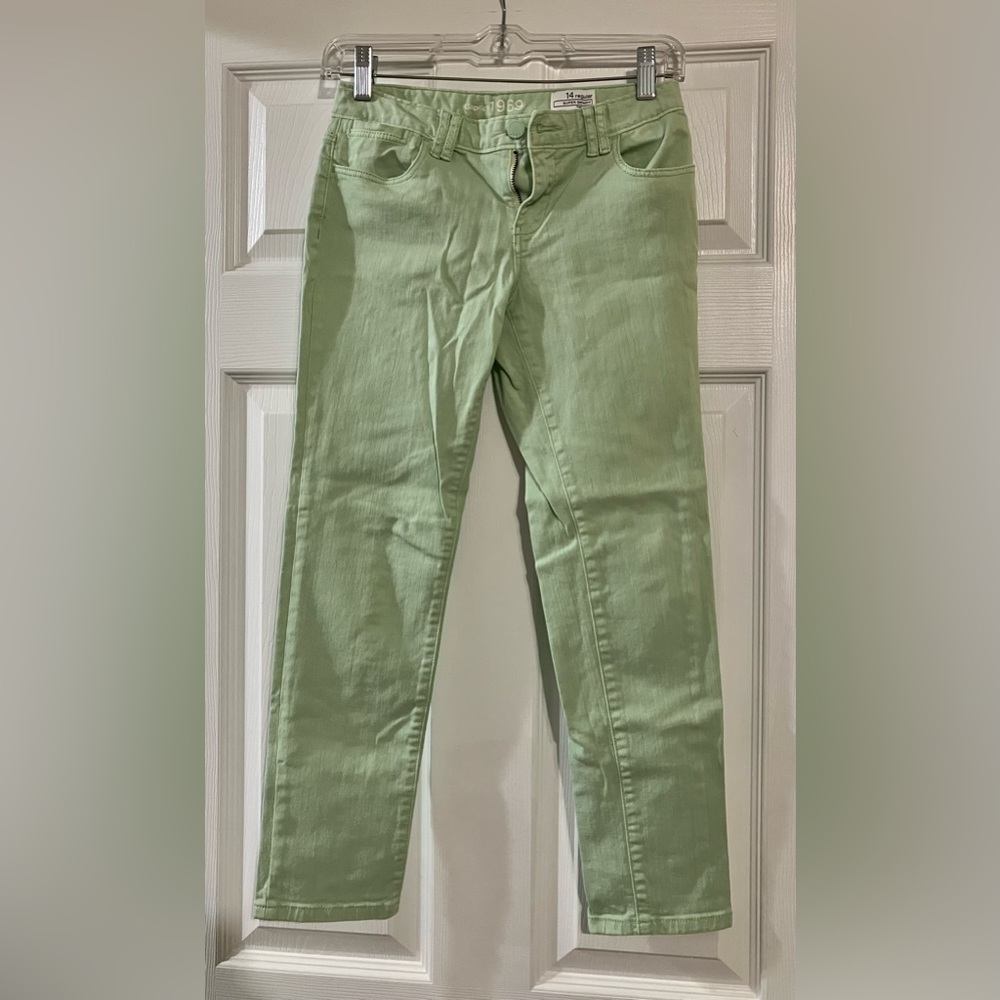 GAP Kids Pastel Green Skinny Jeans - Size 14